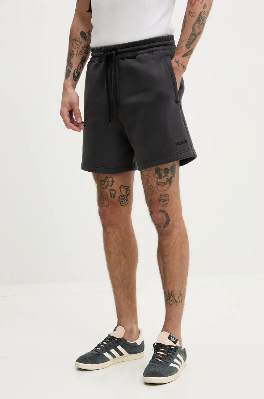 Σορτς Hollister Co. χρώμα: γκρι, KI328-5047