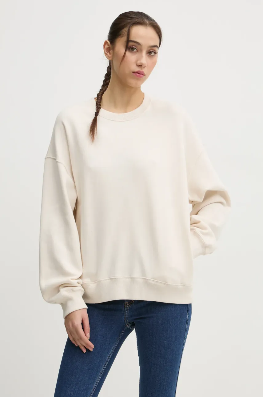 Μπλούζα Hollister Co. χρώμα: μπεζ, KI352-4218
