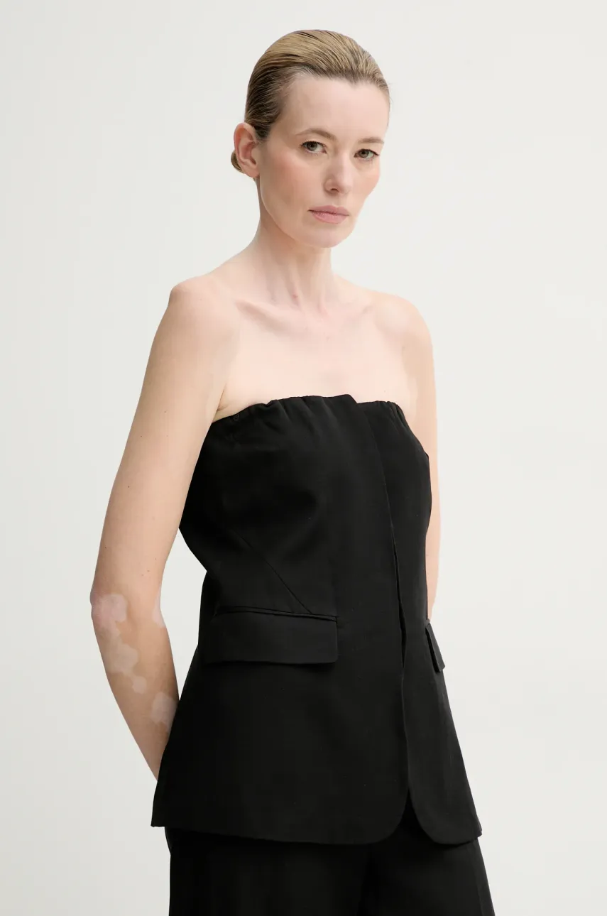 Μπλουζάκι ISABELLE BLANCHE χρώμα: μαύρο, IS25SS-C051-T004