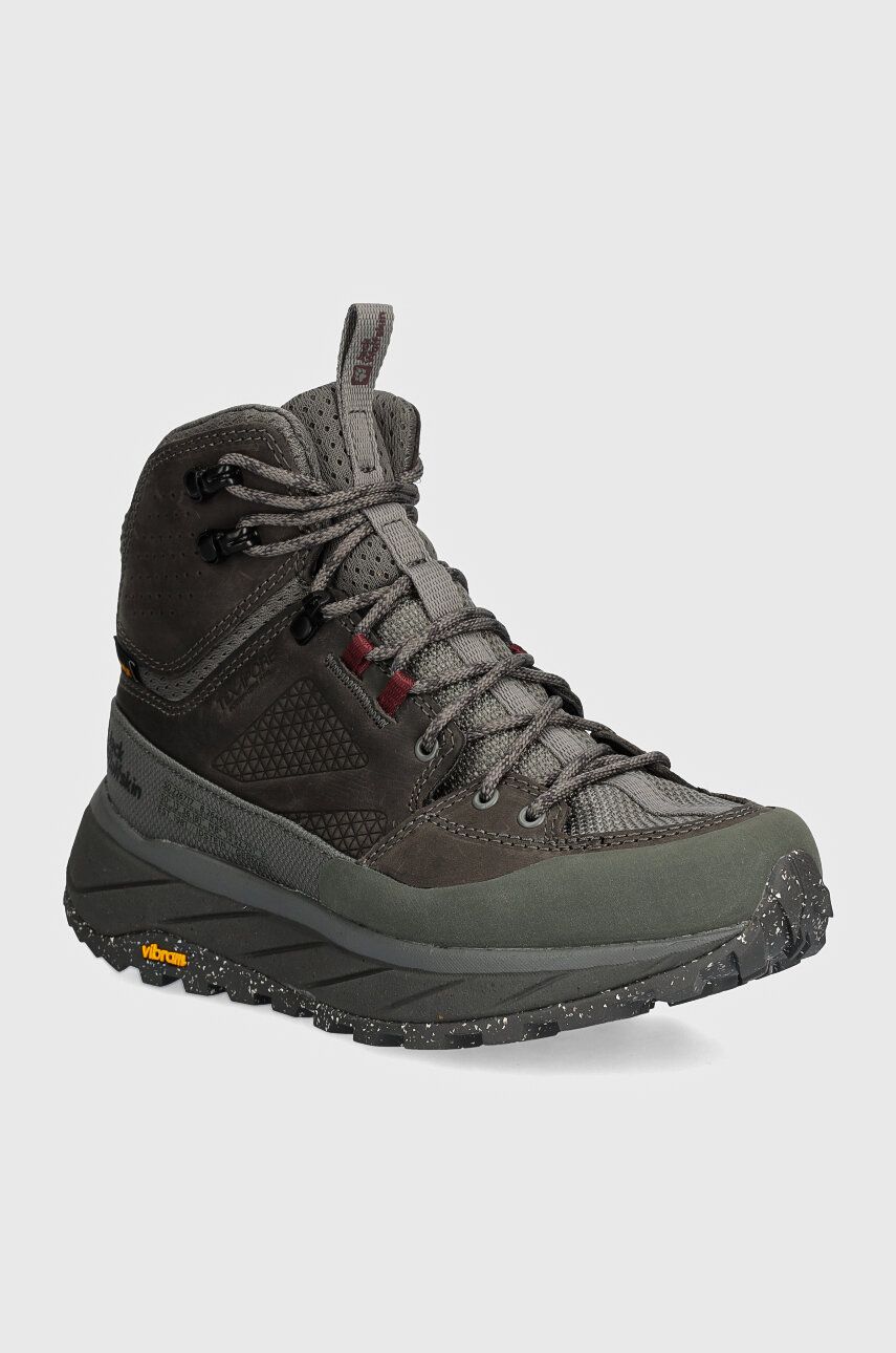 Παπούτσια Jack Wolfskin Terraquest Texapore Mid χρώμα: πράσινο, 4056391