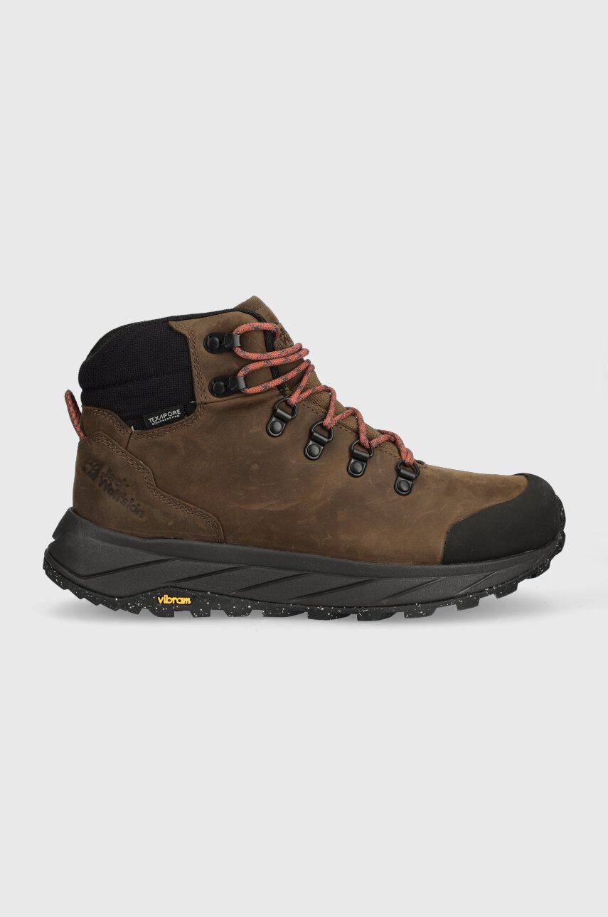Παπούτσια Jack Wolfskin Terraquest X Texapore Mid χρώμα: καφέ