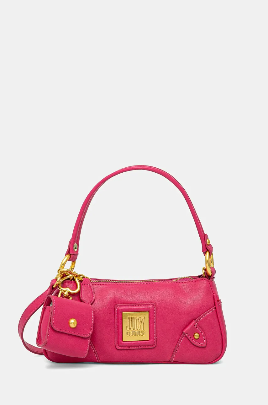Τσάντα Juicy Couture POPPY χρώμα: ροζ, BEJYF8787WVP