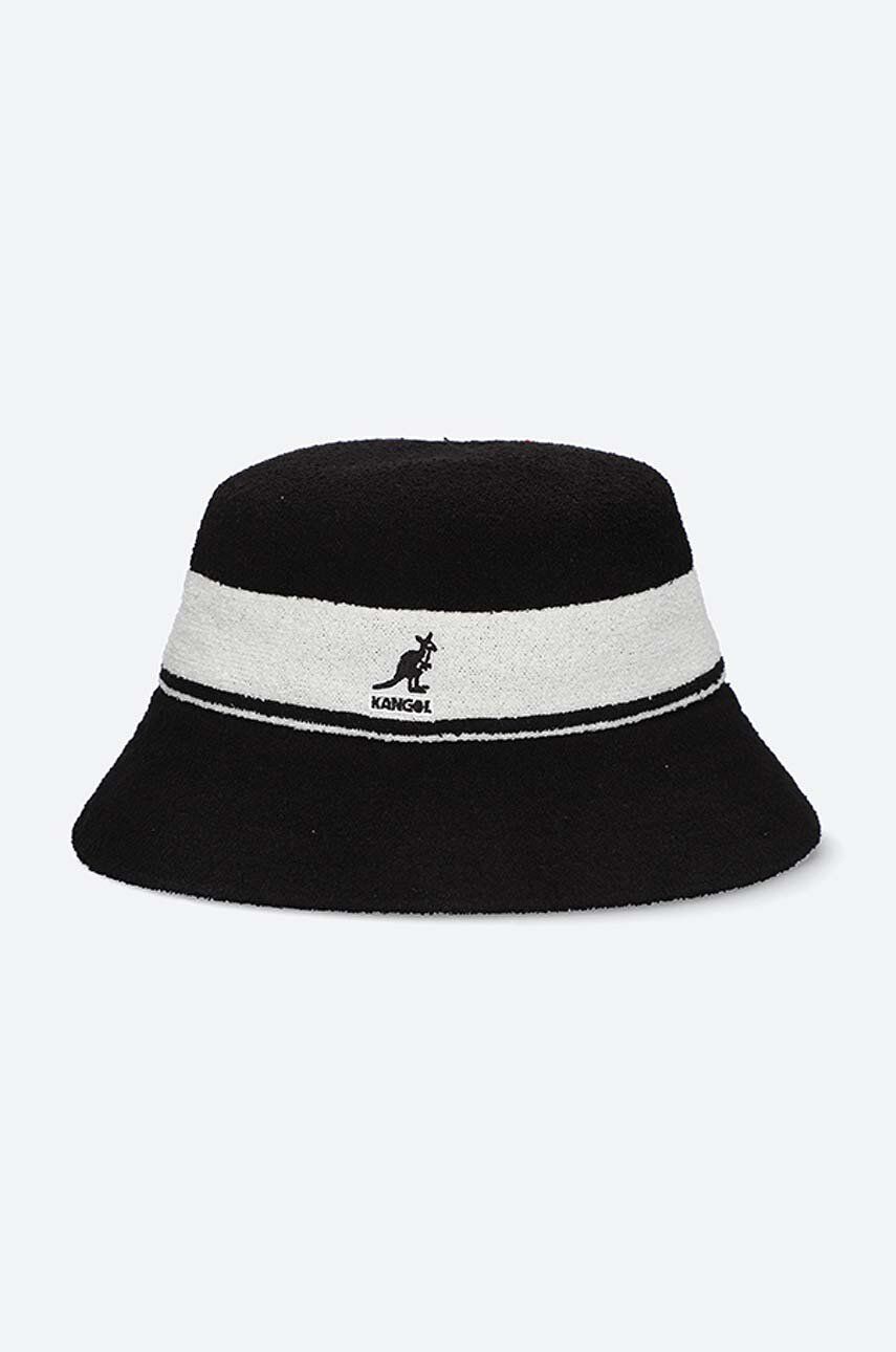 Καπέλο Kangol Bermuda Bucket χρώμα: μαύρο