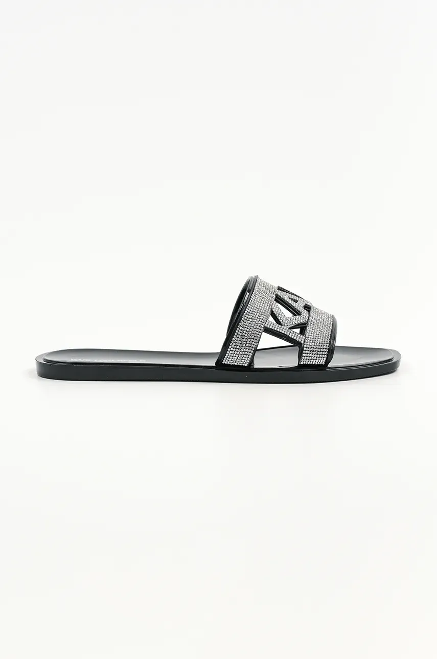 Παντόφλες Karl Lagerfeld JELLY III χρώμα: μαύρο, KL80005S