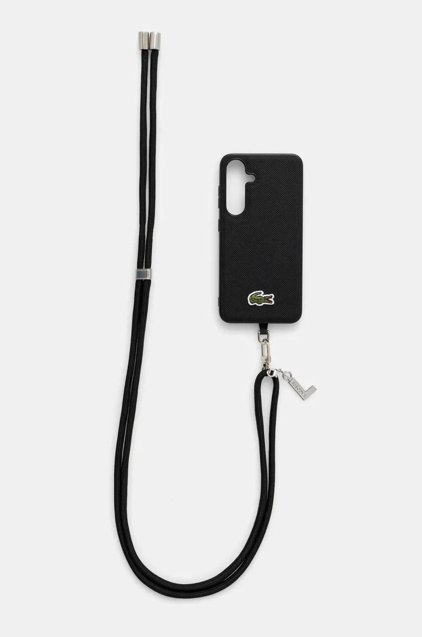 Θήκη κινητού Lacoste Samsung Galaxy S25 χρώμα: μαύρο, LCHMBCS25SPVCK