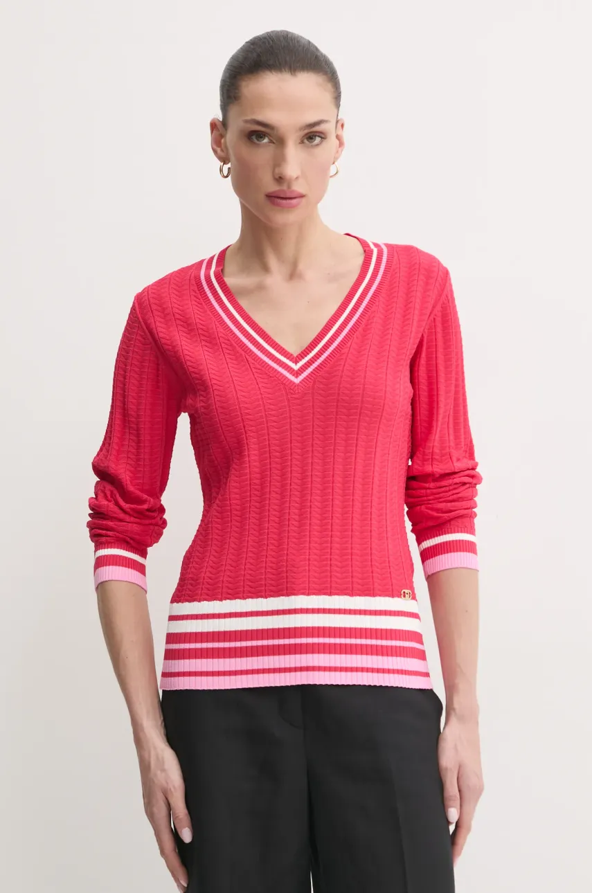 Πουλόβερ Liu Jo χρώμα: κόκκινο, TA5087 MS36L
