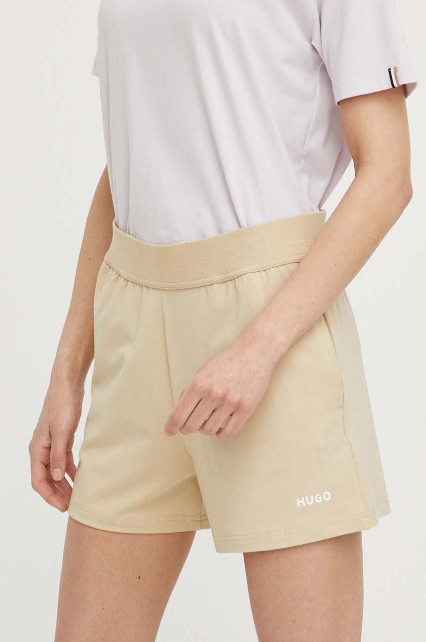 Σορτς lounge HUGO χρώμα: μπεζ