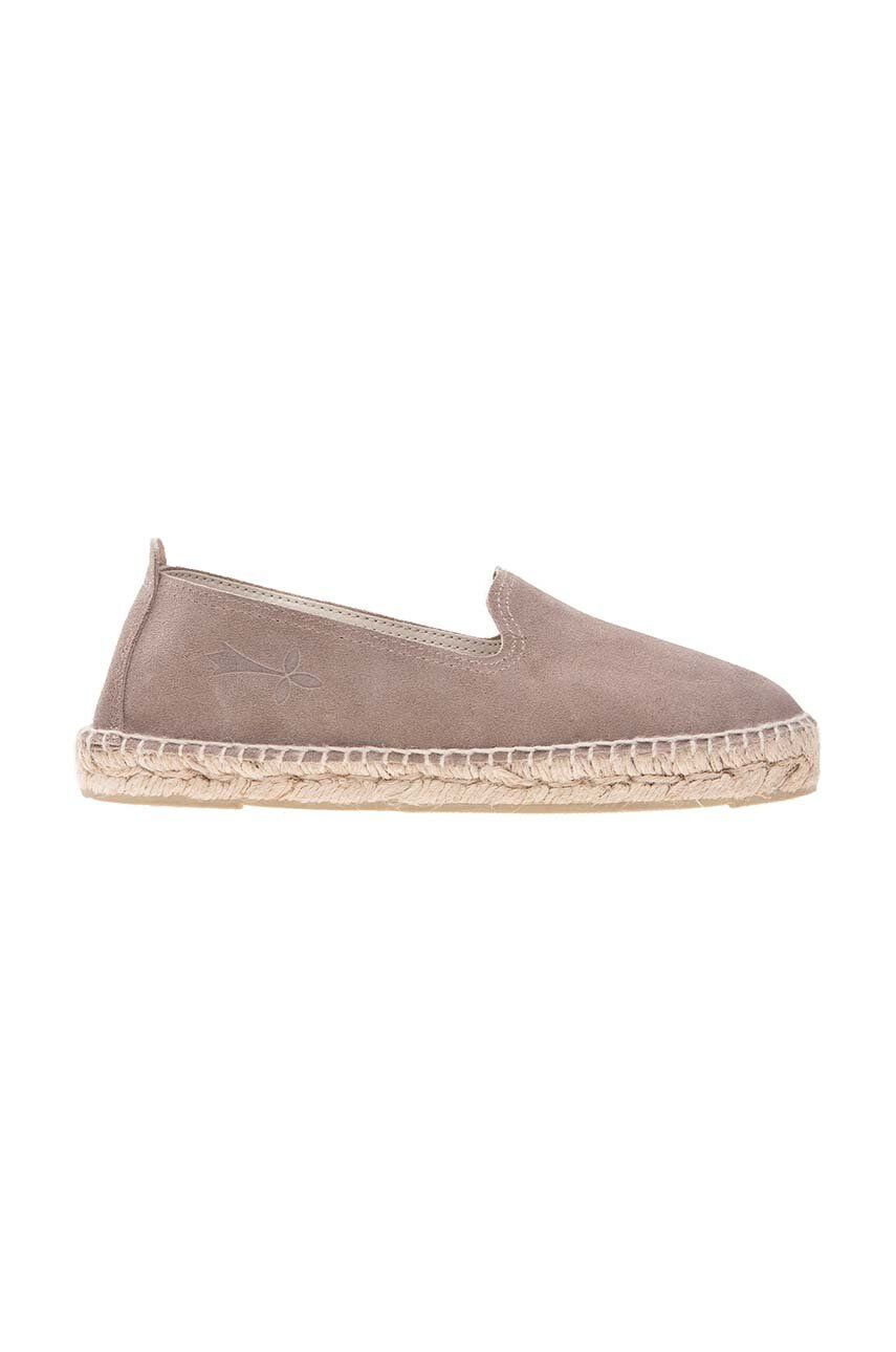 Εσπαντρίγιες σουέτ Manebi Flat Espadrilles Flat Espadrilles χρώμα: καφέ, W 1.9 N0 W 1.9 N0