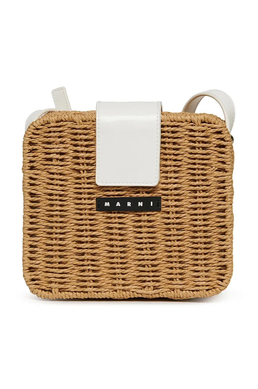 Παιδική τσάντα Marni MW92F PIC NIC BAG BAGS χρώμα: μπεζ, M01474