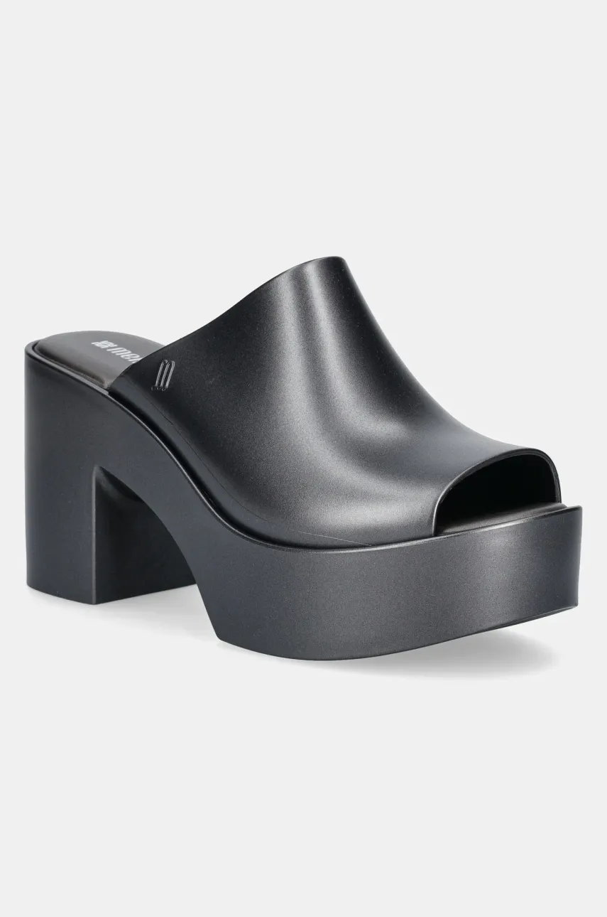 Παντόφλες Melissa MELISSA MULE HYPE METALLIC AD χρώμα: γκρι, M 36497.BI596