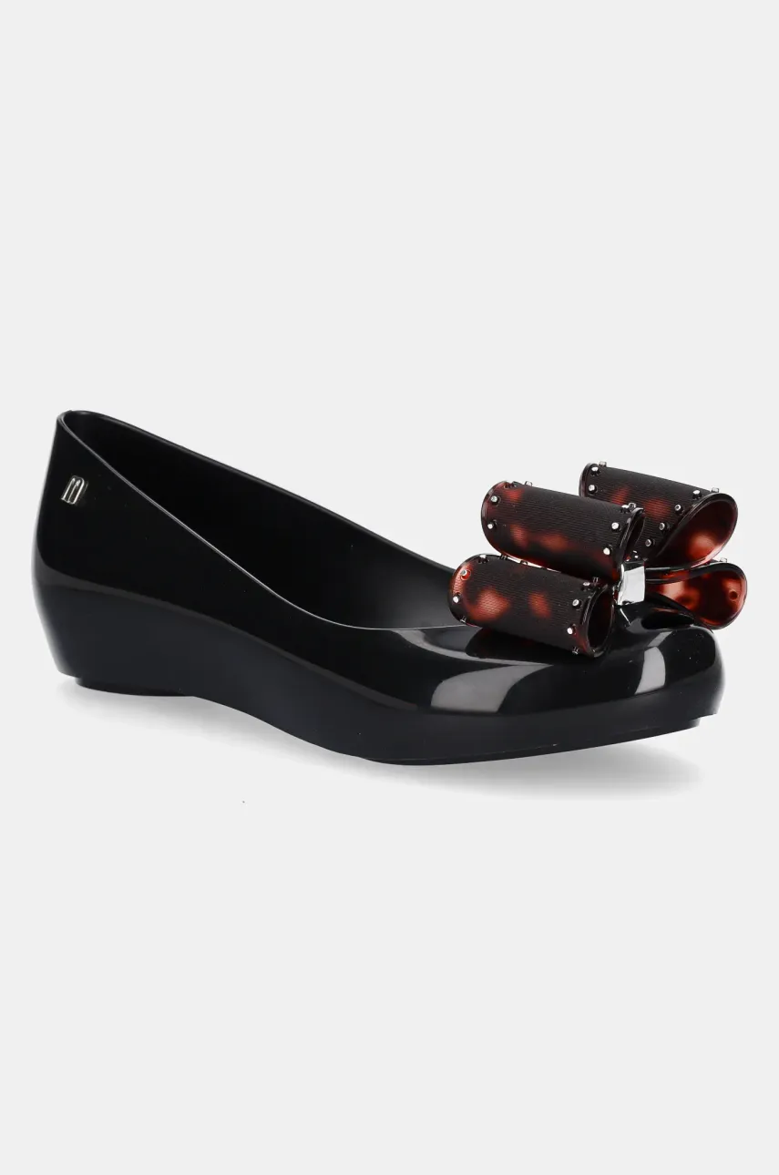 Μπαλαρίνες Melissa MELISSA ULTRAGIRL CLASSIC BOW AD χρώμα: μαύρο, M 35965.BC917