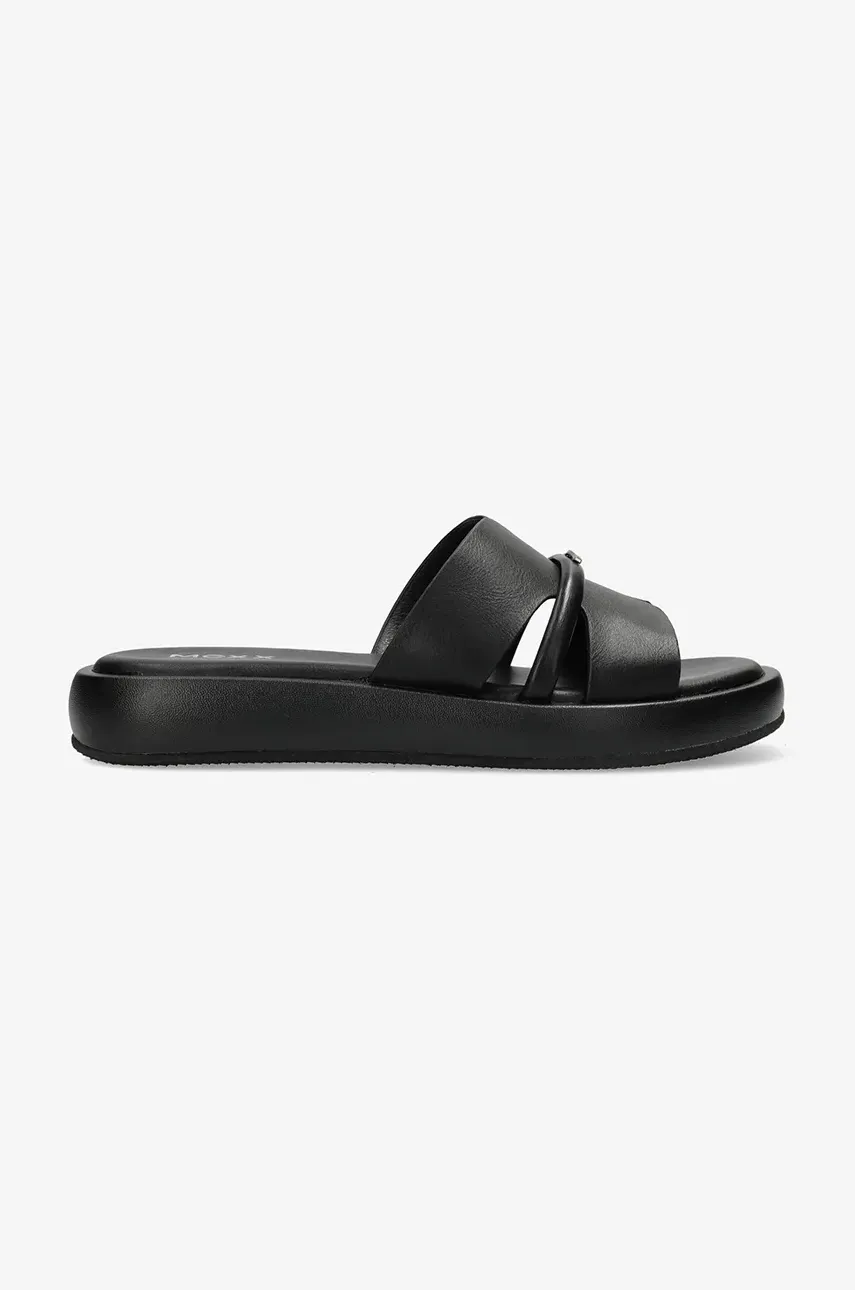 Παντόφλες Mexx LOTUS II PACHA χρώμα: μαύρο, MI001602251W