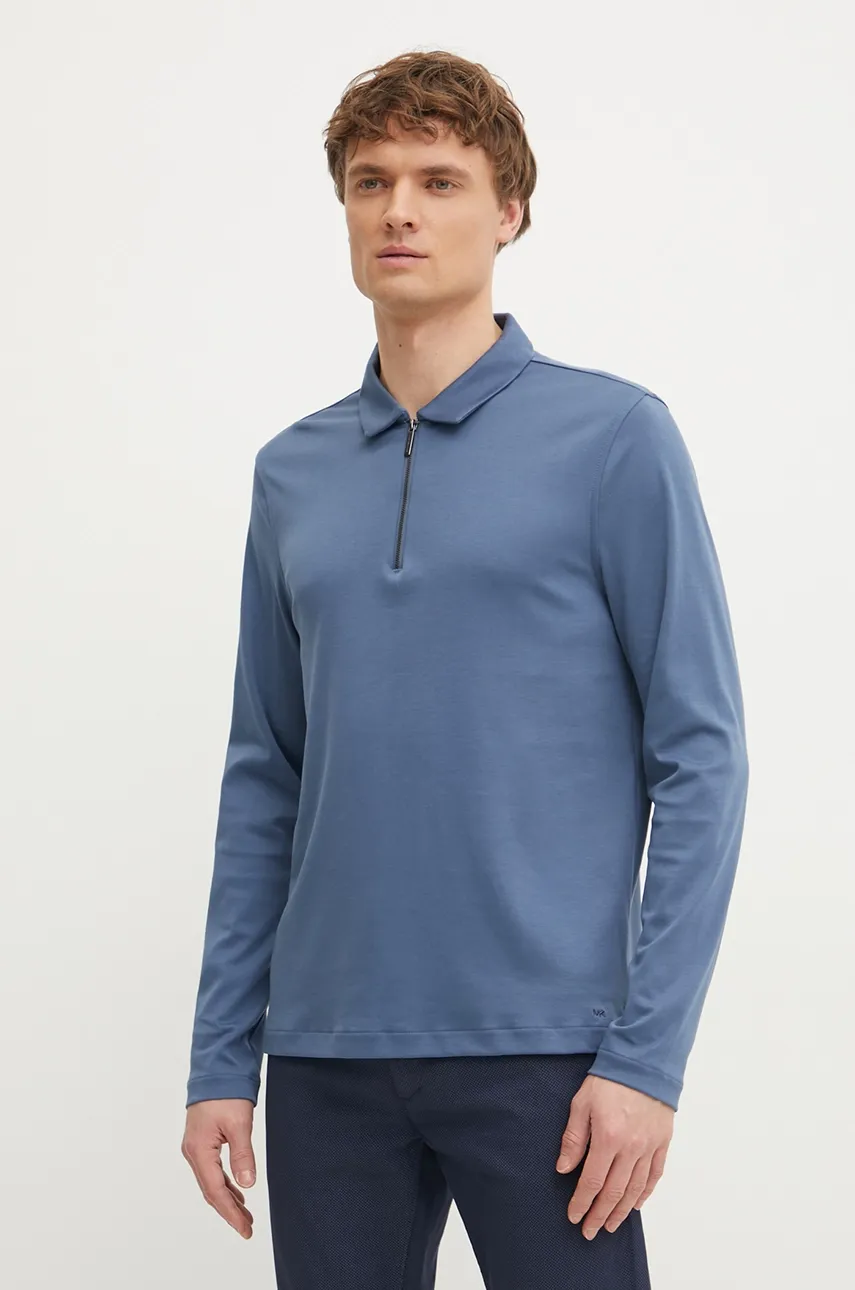 Μακρυμάνικο Michael Kors χρώμα: μπλε, CR552FSC93