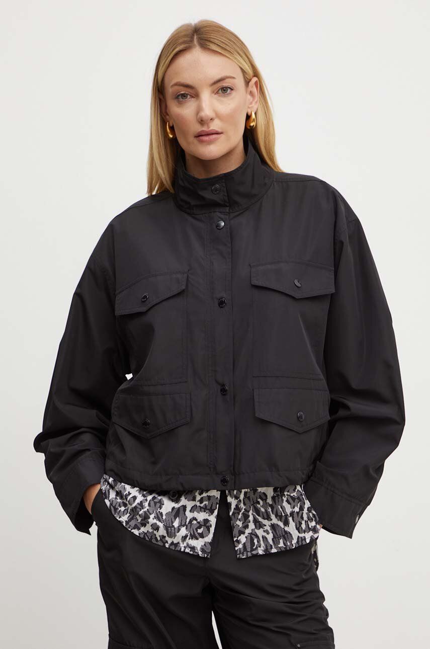 Μπουφάν MICHAEL Michael Kors χρώμα: μαύρο, MT420F97LD