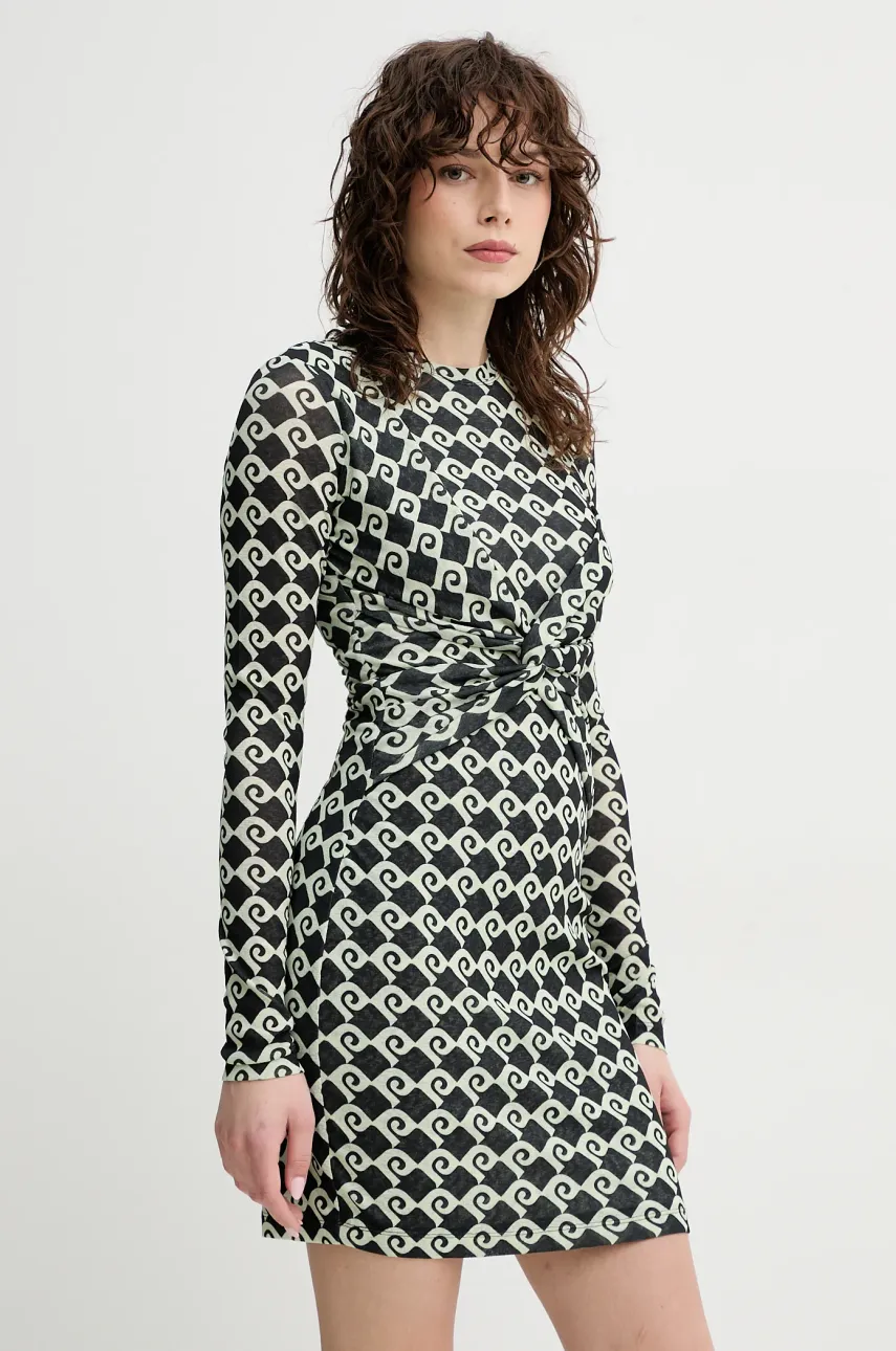 Φόρεμα Nanushka HESTIAH χρώμα: μαύρο, NW25RSDR16399