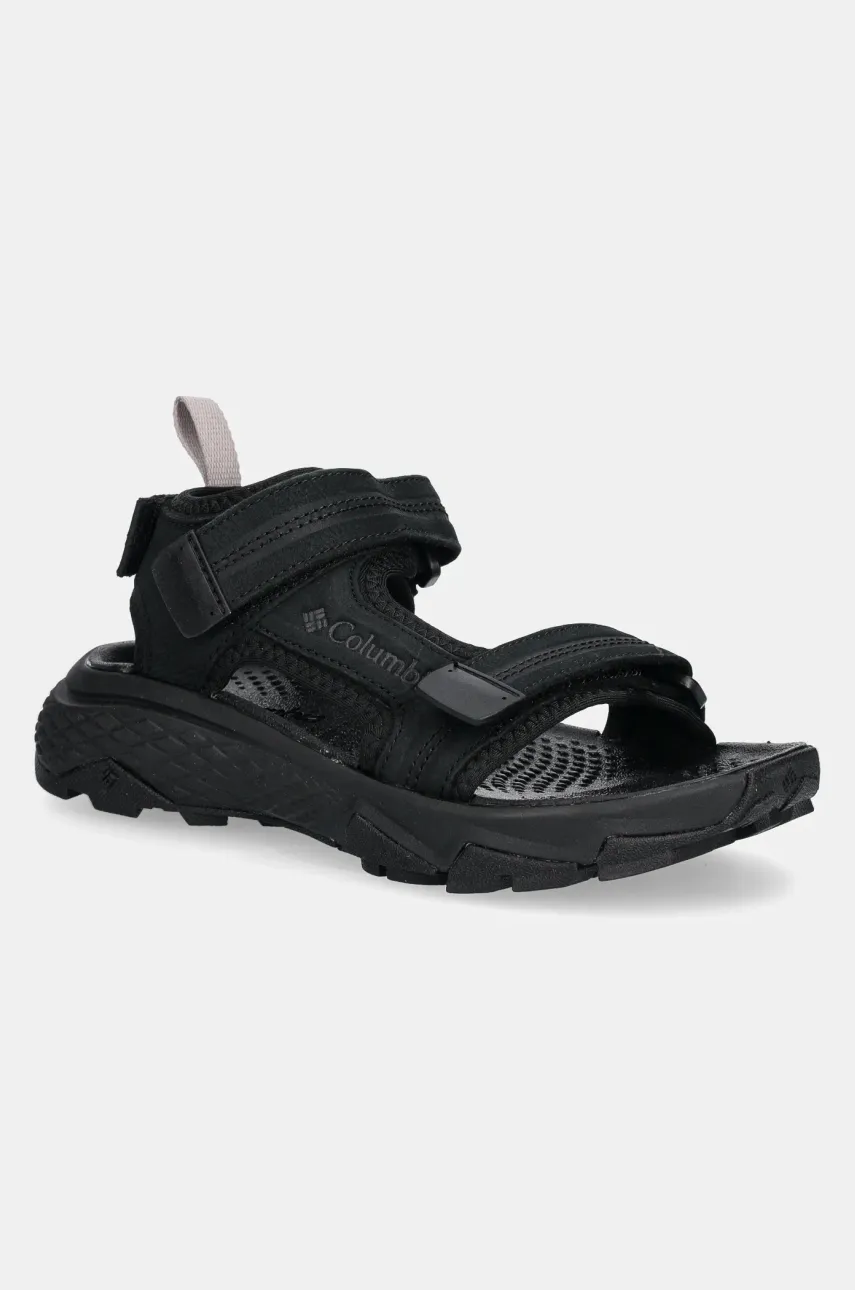 Σανδάλια nubuck Columbia PEAKFREAK RUSH χρώμα: μαύρο, 2121261
