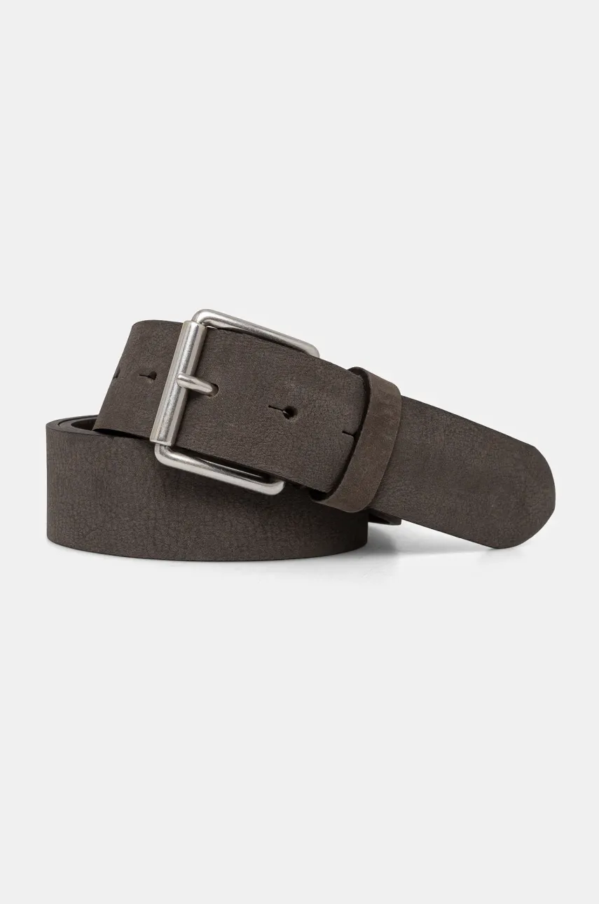 Λουράκι από nubuck Marc O'Polo χρώμα: γκρι, 41027749506201