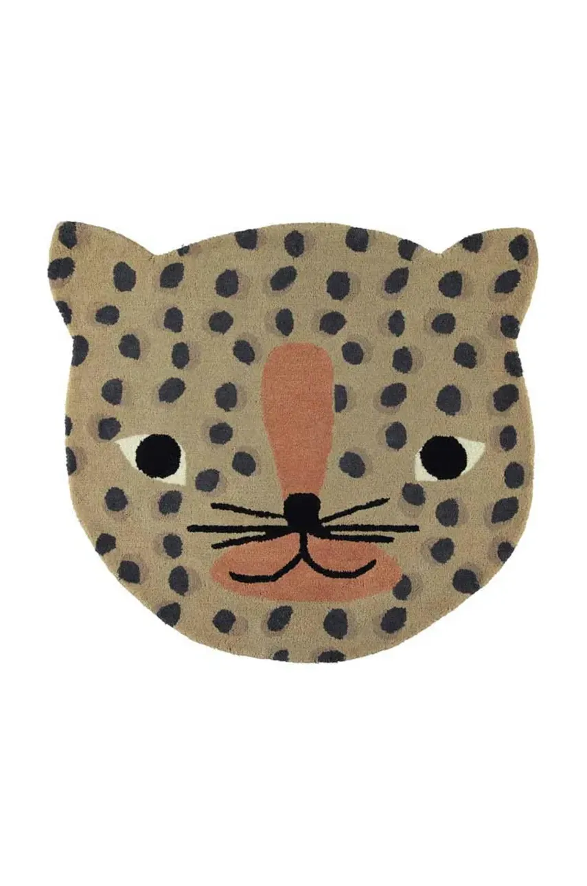 Μάλλινο χαλί OYOY Leopard χρώμα: πολύχρωμο