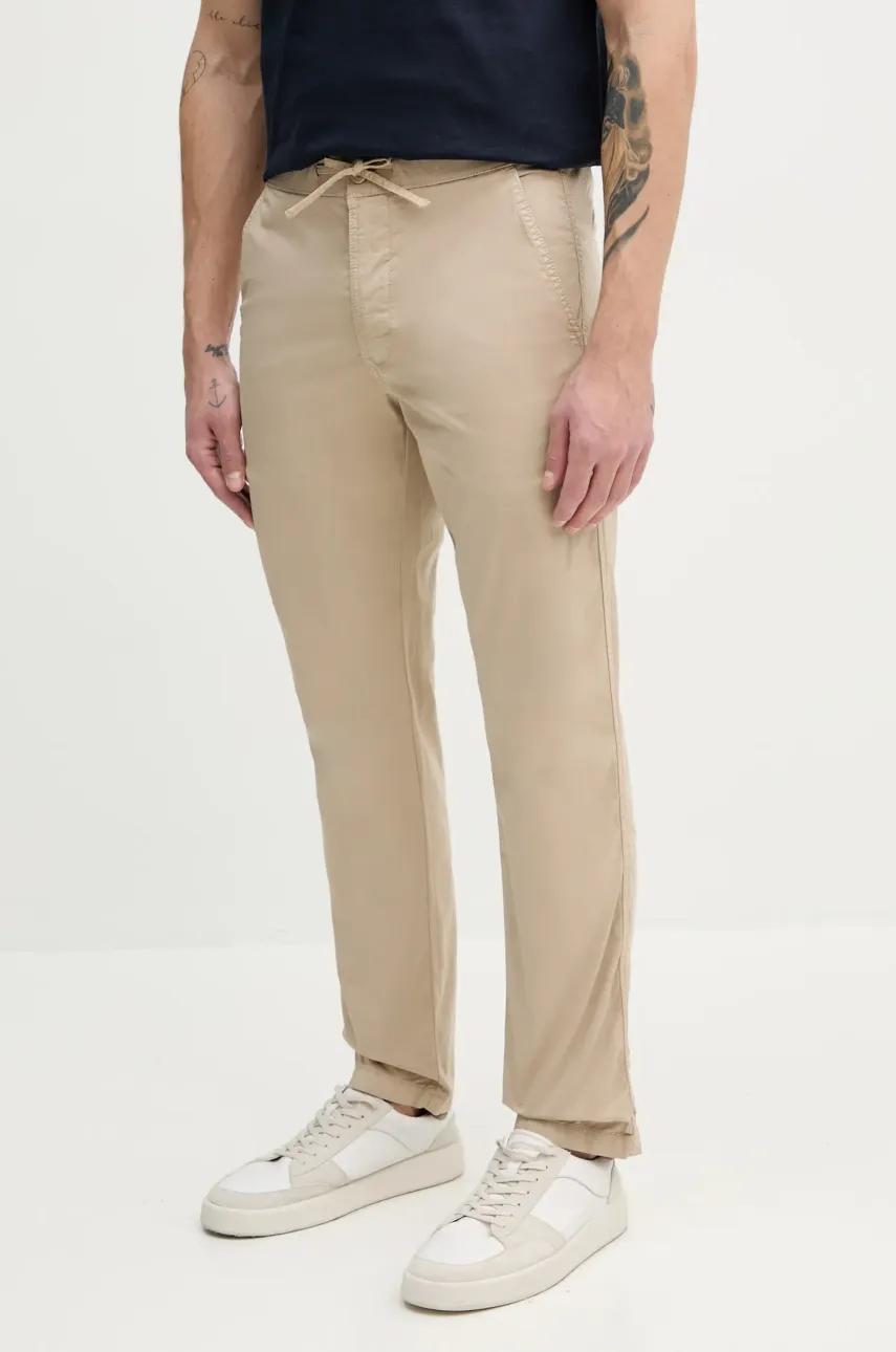 Παντελόνι Pepe Jeans PULL ON COMFORT CHINO χρώμα: μπεζ, PM211866