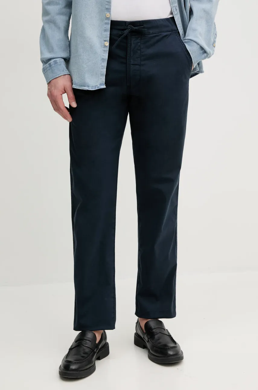 Παντελόνι Pepe Jeans PULL ON COMFORT CHINO χρώμα: ναυτικό μπλε, PM211866