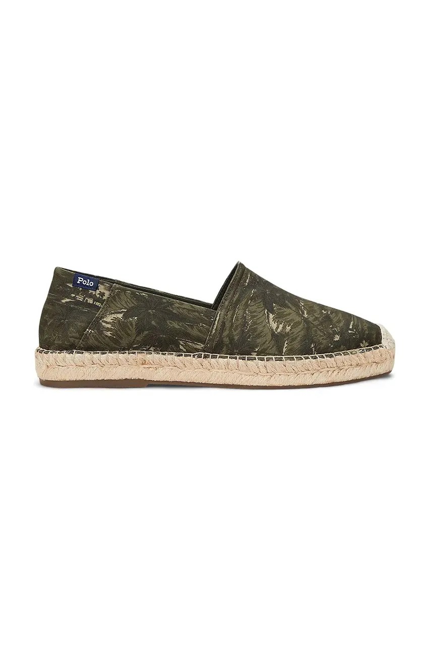 Εσπαντρίγιες Polo Ralph Lauren Cevio Slip χρώμα: πράσινο, 803961285002