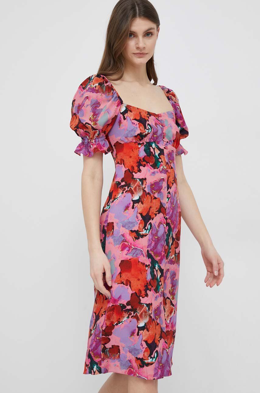 Φόρεμα PS Paul Smith χρώμα: ροζ