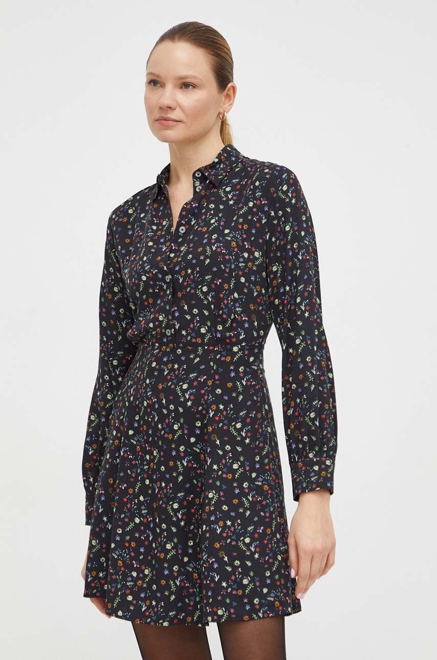 Φόρεμα PS Paul Smith χρώμα: μαύρο W2R.586D.M31151