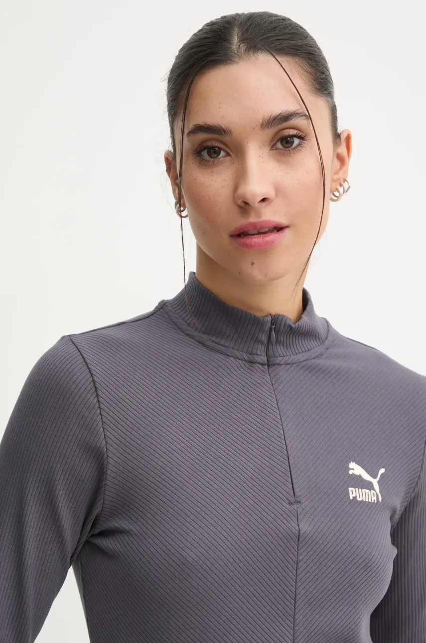 Μακρυμάνικο Puma χρώμα: γκρι, 626632