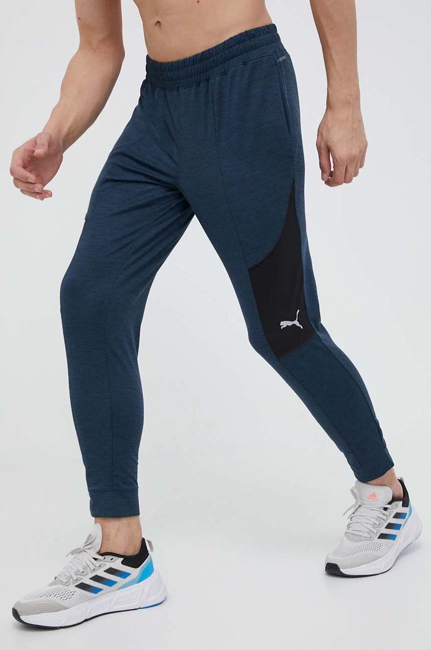 Παντελόνι φόρμας Puma Cloudspun χρώμα: ναυτικό μπλε