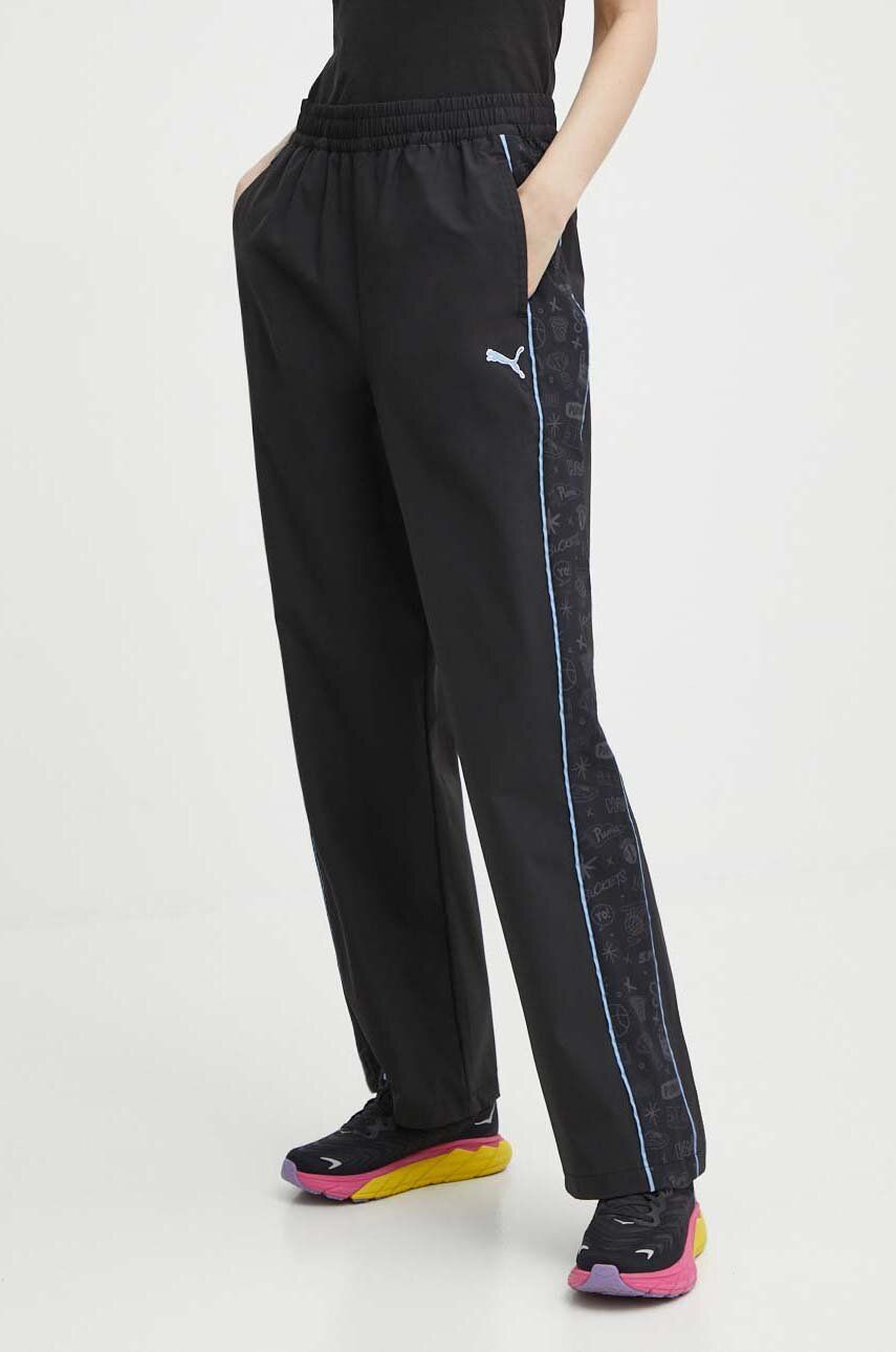 Παντελόνι φόρμας Puma PUMA X SOPHIA CHANG χρώμα: μαύρο, 624631