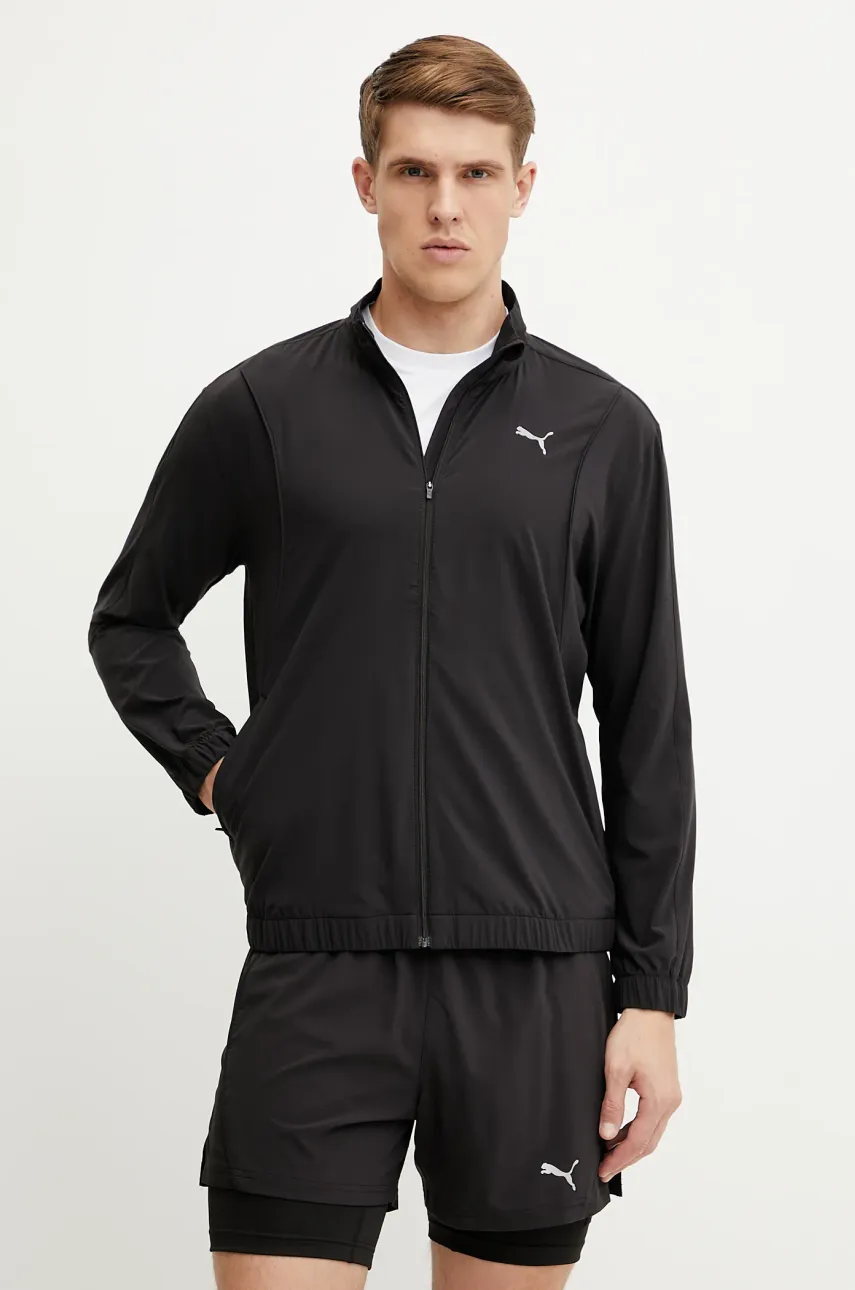 Μπουφάν για τρέξιμο Puma Velocity χρώμα: μαύρο, 526607