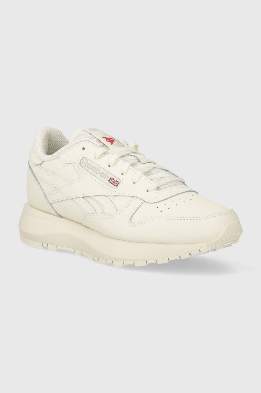 Δερμάτινα αθλητικά παπούτσια Reebok Classic CLASSIC LEATHER CLASSIC LEATHER χρώμα: μπεζ 100074459