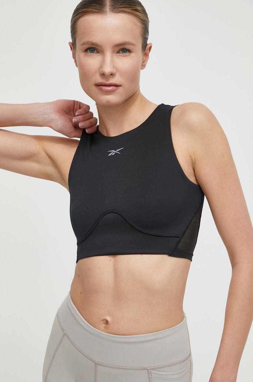 Τοπ προπόνησης Reebok LUX Collection LUX COLLECTION χρώμα: μαύρο, 100075373 100075373
