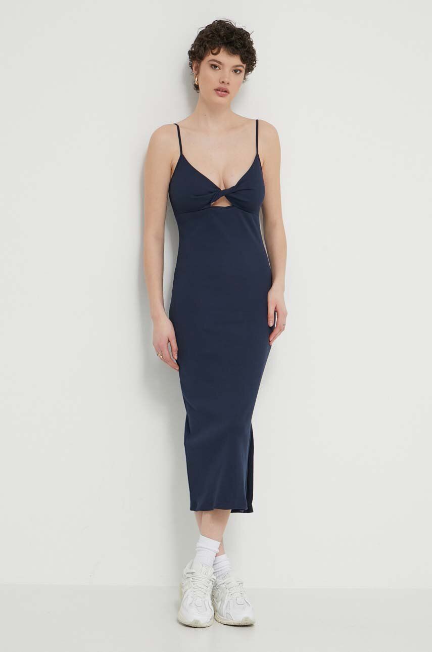 Φόρεμα Roxy Wavey Lady χρώμα: ναυτικό μπλε, ERJKD03469