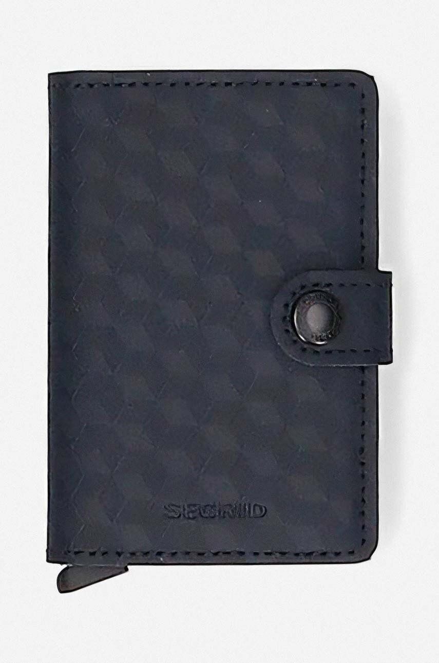 Πορτοφόλι Secrid χρώμα μαύρο Πορτοφόλι Secrid Miniwallet Optical MOP-BLACK-TITANIUM