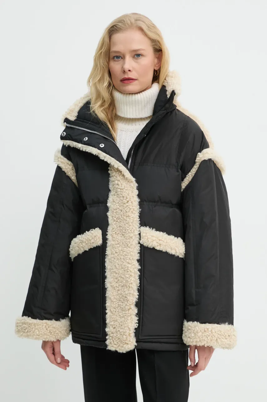 Μπουφάν με επένδυση από πούπουλα Stand Studio Dorothy Coat χρώμα: μαύρο, 62033-8657
