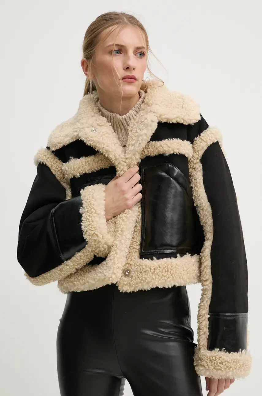 Μπουφάν Stand Studio Edith Jacket χρώμα: μαύρο, 61950-9077