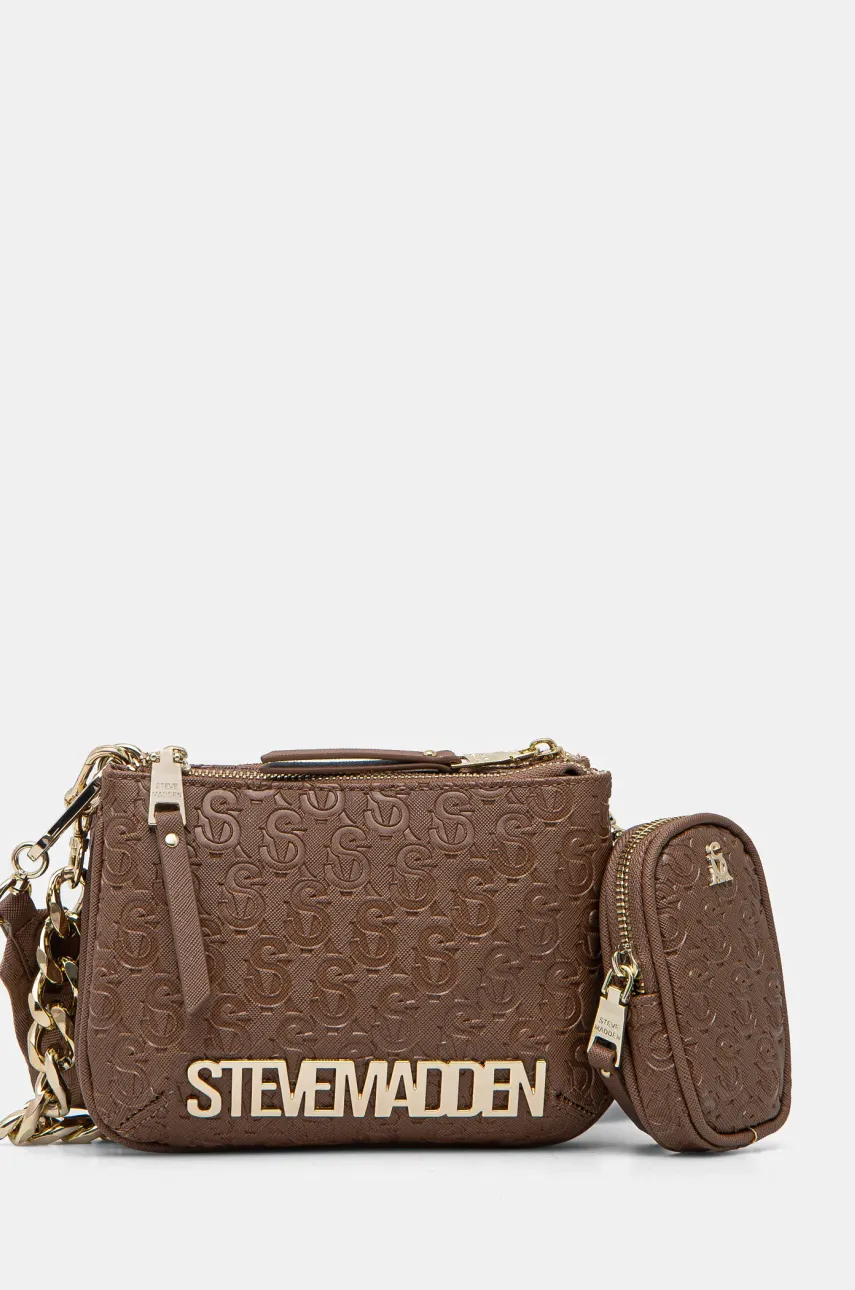 Τσάντα Steve Madden Broy-E χρώμα: καφέ, SM13001641