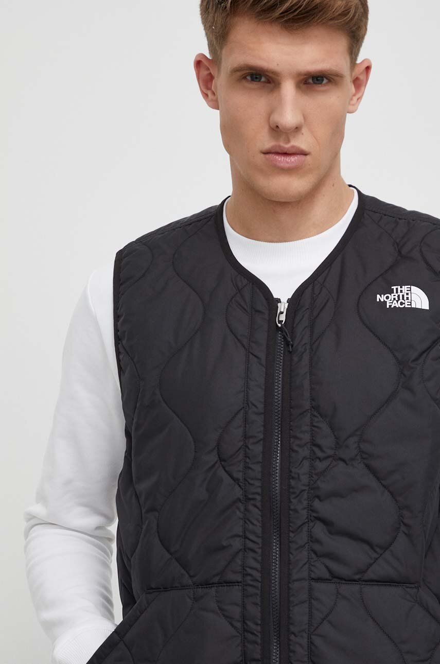Αμάνικο μπουφάν The North Face χρώμα: μαύρο, NF0A859HJK31