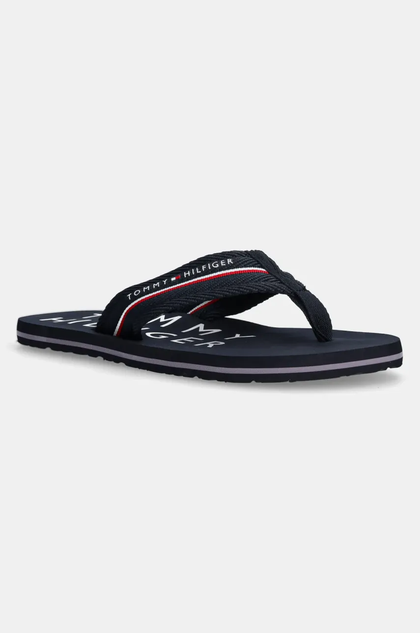 Σαγιονάρες Tommy Hilfiger TOMMY HILFIGER WEB BEACH SANDAL χρώμα: ναυτικό μπλε, FM0FM05340
