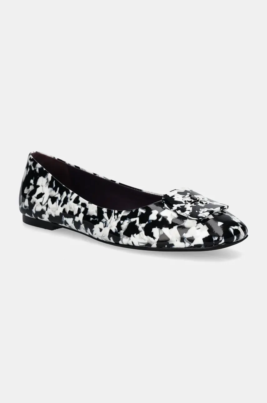 Μπαλαρίνες Tory Burch Georgia Ballet χρώμα: μαύρο, 162512-960