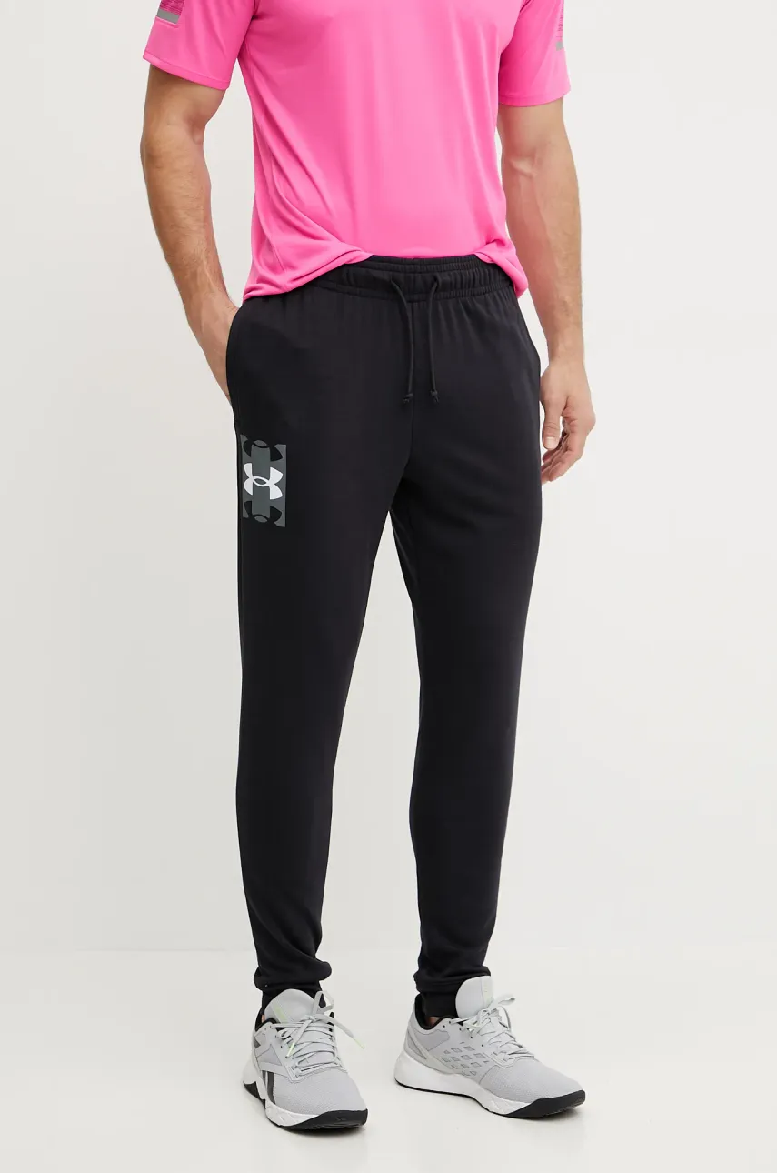 Παντελόνι προπόνησης Under Armour Rival Terry χρώμα: μαύρο, 1390144