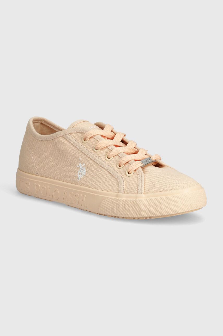 Πάνινα παπούτσια U.S. Polo Assn. MAREW χρώμα: πορτοκαλί, MAREW005W 4C3
