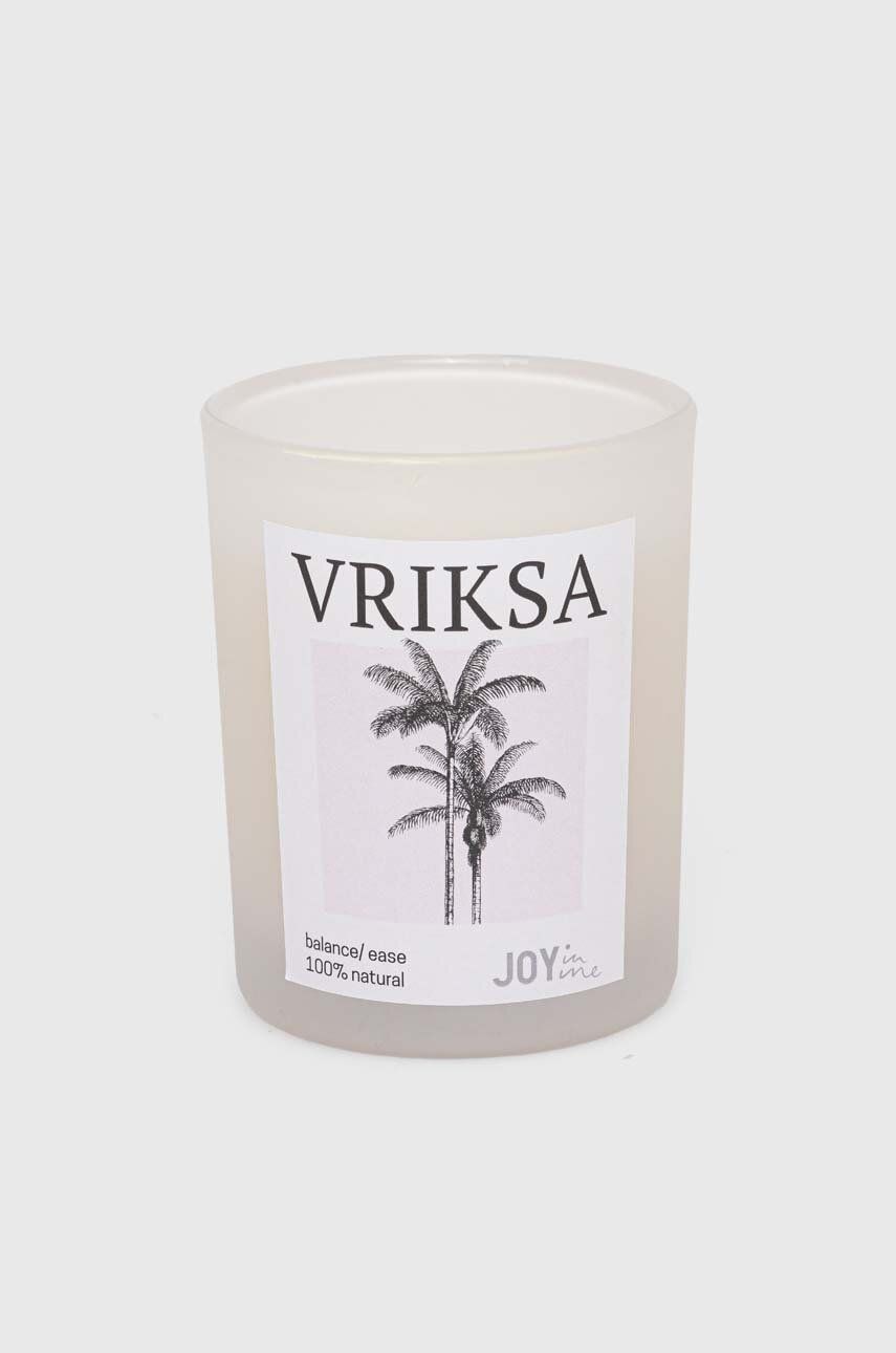 Κερί για πρακτική γιόγκα και διαλογισμό Vriksa JOYINME χρώμα λευκό VRIKSA