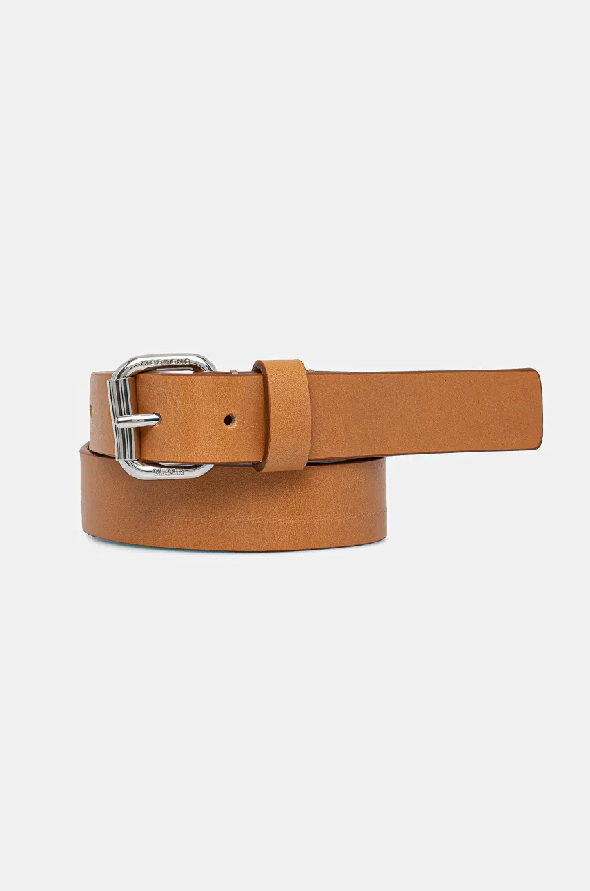 Δερμάτινη ζώνη Weekend Max Mara χρώμα: καφέ, 2515501065600