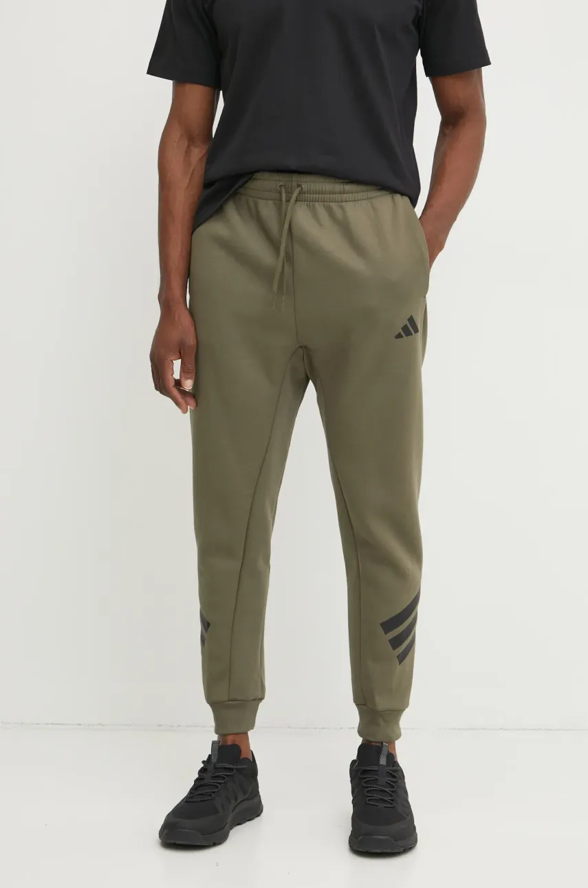 Παντελόνι φόρμας adidas Future Icons χρώμα: πράσινο, JD4866