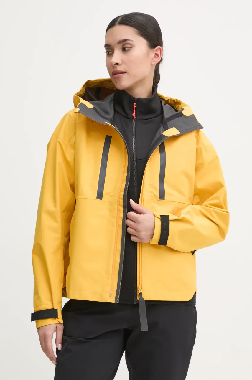 Αδιάβροχο μπουφάν adidas MyShelter Rain.RDY χρώμα: κίτρινο, IM8529