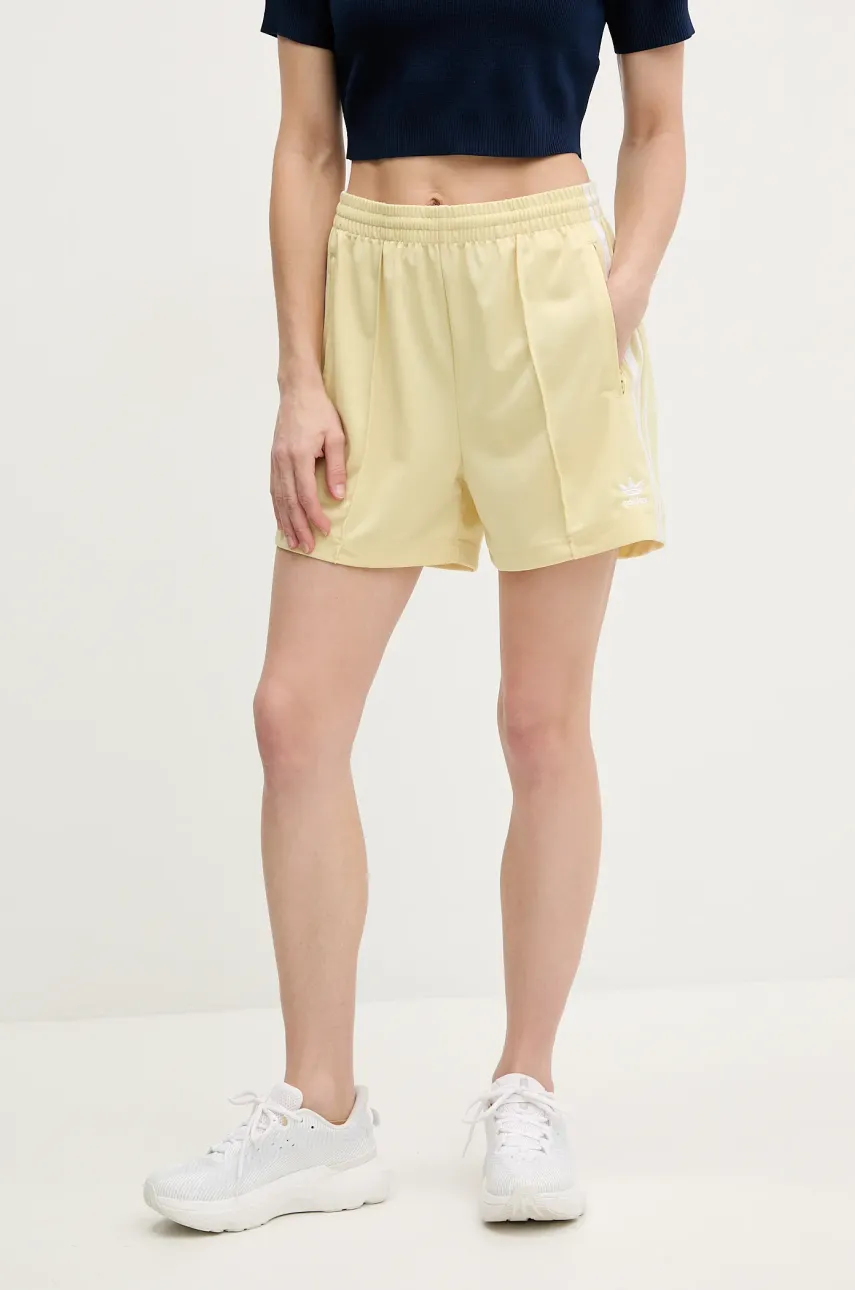 Σορτς adidas Originals Firebird χρώμα: κίτρινο, JD0820