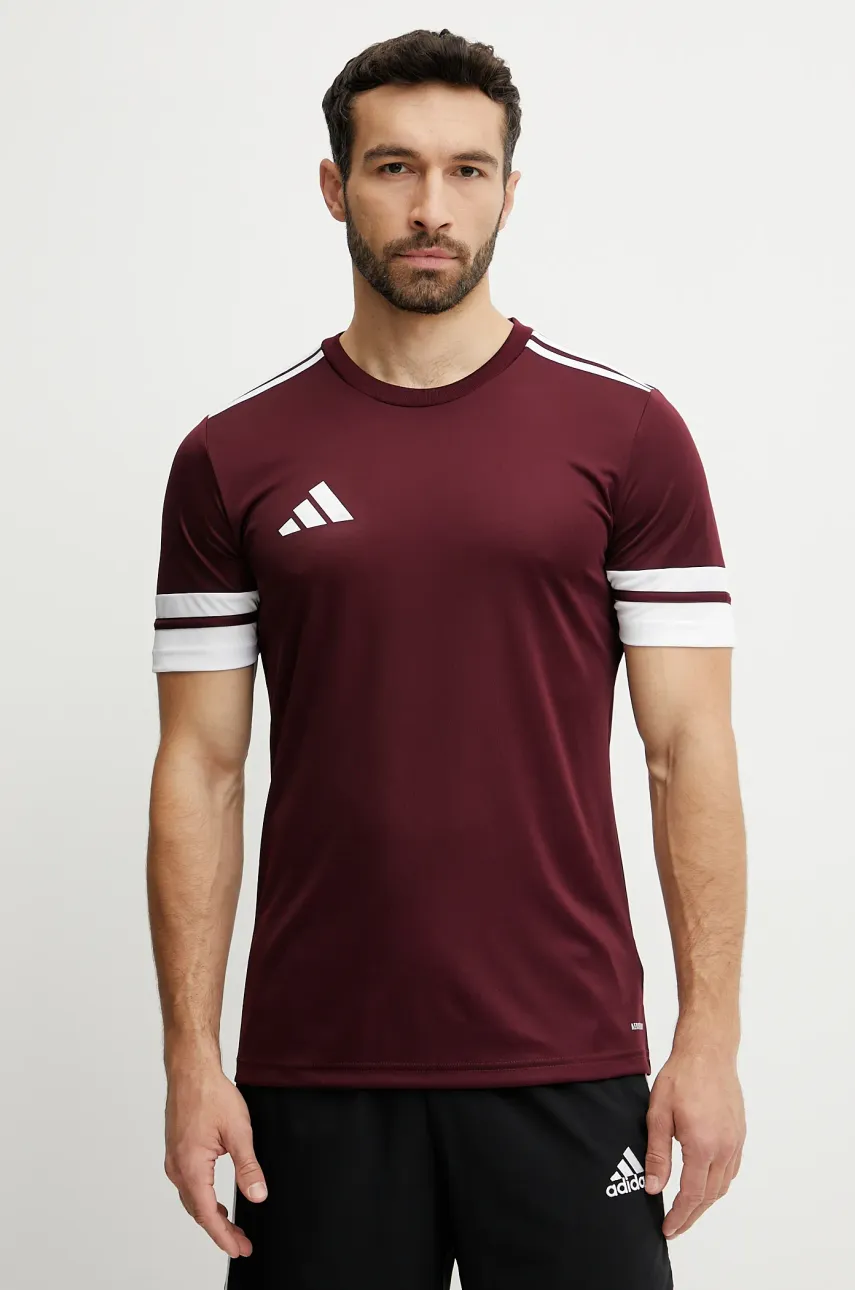 Μπλουζάκι προπόνησης adidas Performance Squad 25 χρώμα: μπορντό, JC8675