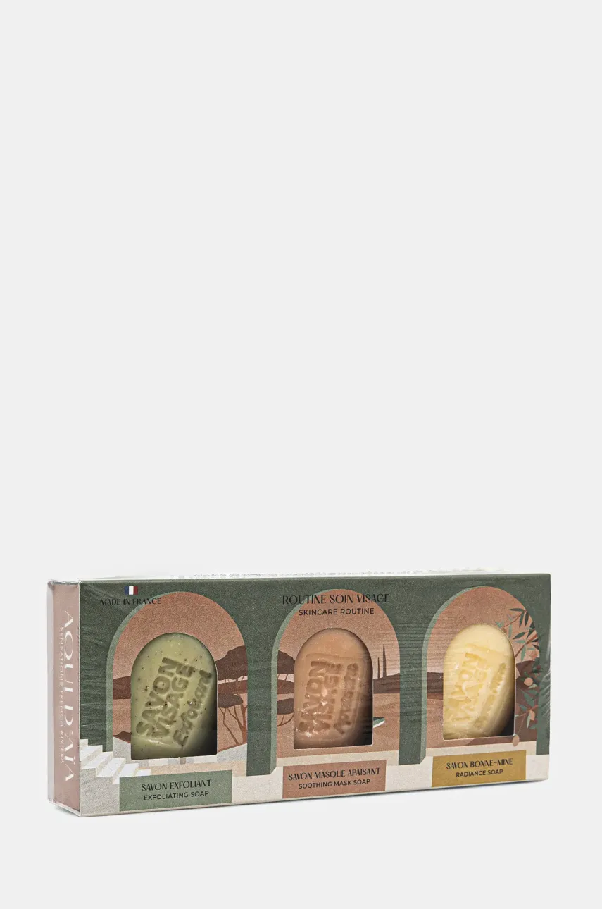 Σετ σαπουνιού προσώπου Aqui d'Aia 60 g 3-pack χρώμα: πολύχρωμο
